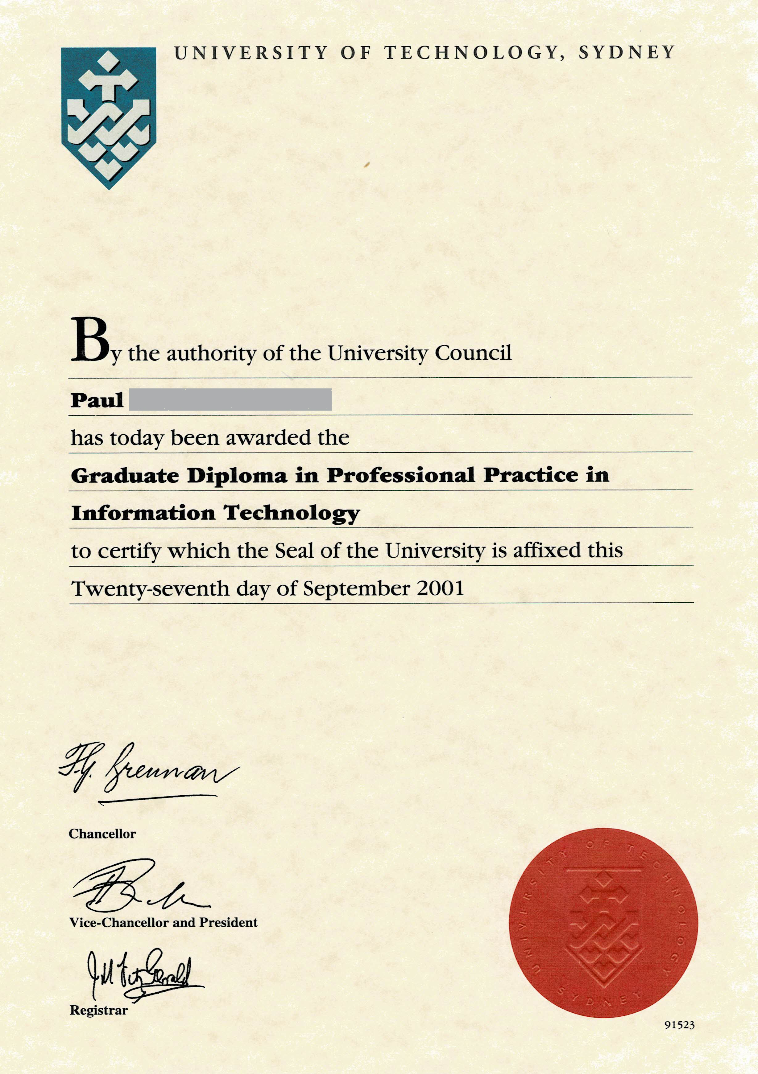 UTS Diploma